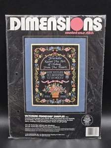Dimensions Counted Cross Stitch Kit 3684 Victorian Friendship Sampler - Picture 1 of 4