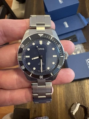 Oris Divers Date Automatic Blue Dial Watch 01 733 7795 4055-SET - Image 1 of 4