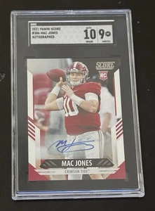 2021 Panini Score Mac Jones RC Autograph SGC 9 San Francisco 49ers - Bild 1 von 2