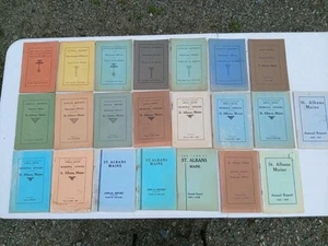 Annual Report of Municipal Officers Town of St. Albans ME 1913 - 1957 lot (22) - Imagen 1 de 4