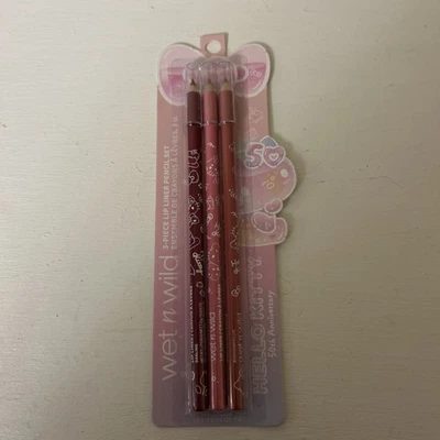 wet n wild Hello Kitty 3-Piece Lip Liner Pencil Set, Lip Defining Silky Smooth - Image 1 of 2