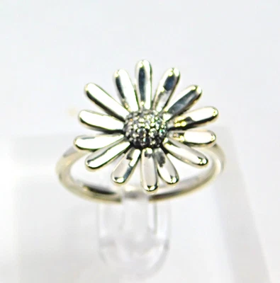 Authentic Pandora Ring,  Daisy Flower Statement, #198817C01, Multiple sizes - Image 1 of 4