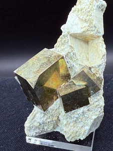 PIRITA Pyrite - NAVAJUN La Rioja España SPAIN MINERALES COLECCION 6x4x4cms B4 - Foto 1 di 5