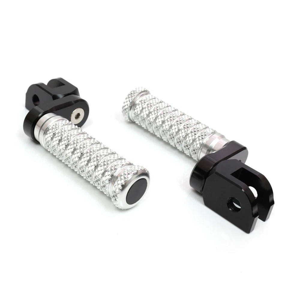 Clavijas delanteras de extensión de poste de 1 pulgada plateadas para Ducati 848/R/EVO 08-10 11 12 13 Foto 1 de 4