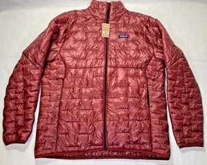 Neu Patagonia Micro Puff Hoody Jacke Herren XL rot Puffer ultraleicht Steppmantel - Bild 1 von 11