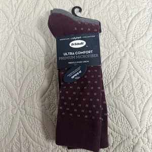 Dr. Scholls Premium ultra bequeme elegante lässige Crew-Socken für Herren 2 Paar neu im Karton - Bild 1 von 2