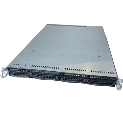 Supermicro CSE-815 1U Server X11DDW-NT 4xLFF BPN-SAS3-815TQ-N4 2x PWS-504P-1R - Immagine 1 di 4