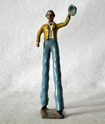 Juguete de colección Gran Bretaña Mamut Circo Zancos Caminante Payaso A61-768 Foto 1 de 4