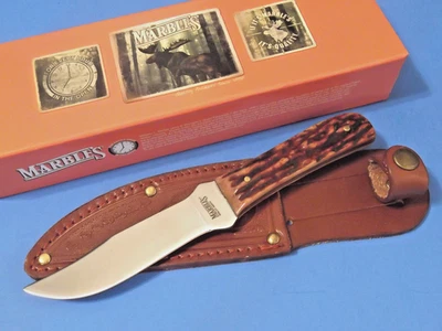 MARBLES MR403 OUTERS Stag Bone full tang fixed blade knife 7 1/4" overall NEW! - Image 1 of 4
