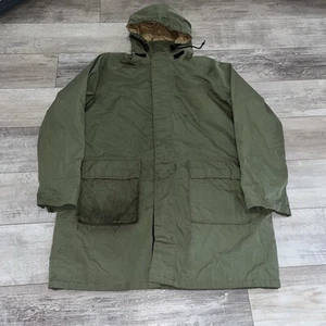 ORVIS Trench Coat anni 80 Vintage GoreTex Giacca Antipioggia Parka Pesca Verde Tg XL - Foto 1 di 10