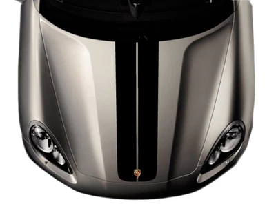 Calcomanía gráfica personalizada Porsche Panamera 2009-2025 doble rally primer capó a rayas Foto 1 de 4