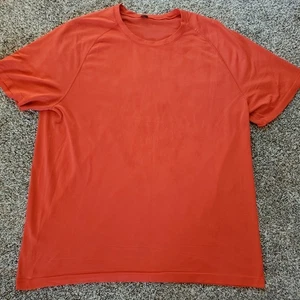 Lululemon Metal Vent Tech Short Sleeve Performance Tee Mens XXL Sunburst Orange - Picture 1 of 11