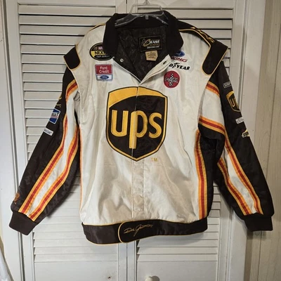 Chaqueta Dale Jarrett NASCAR para Hombres L UPS 88 Racing Coca-Cola Chase Authentics Race Foto 1 de 4