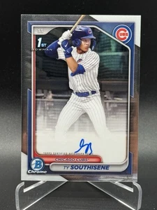 TY SOUTHISENE 2024 BOWMAN CHROME DRAFT 1° AUTOGRAFO CUBS AUTO Q3943 - Foto 1 di 2