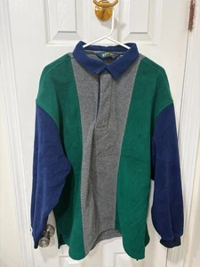 Eddie Bauer EBTEK - Men s - Vintage 1/2 Zip Fleece Jacket - Medium - Tri-Color - Picture 1 of 6