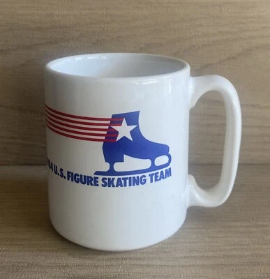 Taza de café taza Maxwell House Pfaltzgraff equipo de patinaje artístico olímpico de Estados Unidos 1984 Foto 1 de 4
