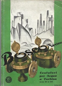 Contatori per Acqua a Turbina Bosco Torino -Catalogo anni '50 - Foto 1 di 3