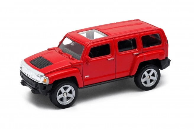 Welly Hummer H3 Rojo 1:60 1:64 Escalas 3 Pulgadas EE. UU. ARANCELES DE IMPORTACIÓN PAGADOS Foto 1 de 1