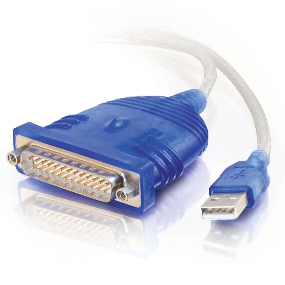 C2G USB-A auf DB25 RS232 Adapterkabel - Blau - 6ft - Bild 1 von 1