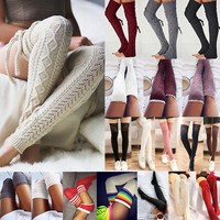 Fashion Winter Leg Warmers Women Girl's Casual Long Soft Plush Tube Socks LI Fashion Winter Leg Warmers Women Girl's Casual Long Soft Plush Tube Socks LI
