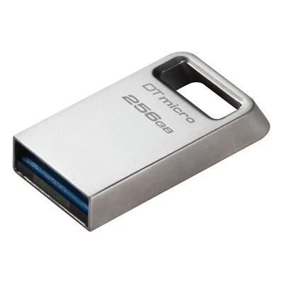 Kingston 256GB USB 3.2 Flash Drive Superspeed USB 3.0 Small Metal Memory Stick