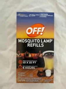 mosquito OFF lamp refill box has 2 repellent diffusers 2 candles - Picture 1 of 3