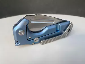 Midgards Messer The Beowulf Folder CPMD2 Stahl Titan Blau Outdoormesser - Bild 1 von 8
