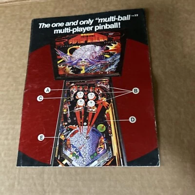 nos original Factory Fire Power Poster Williams Pinball arcade game flyer - Image 1 of 4