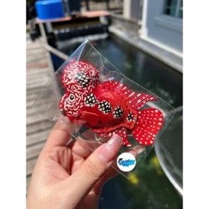 THAILÄNDISCHER HANDGEFERTIGTER ECHTLEDER SCHLÜSSELANHÄNGER BLUMENHORN FISCH - Bild 1 von 1