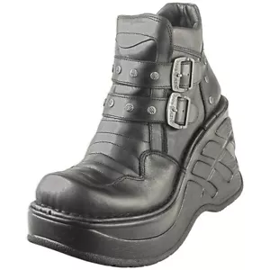 Nuevas botas de plataforma Rock Neo Cuna Sport Hashtag para mujer en negro - 4 UK - Imagen 1 de 8