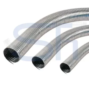 Abgasschlauch Metallschlauch flexibel verzinkt Flexrohr 1m u. 2m, 25mm bis 150mm - Bild 1 von 2
