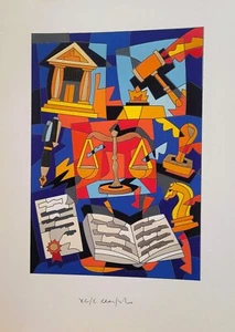 Ugo Nespolo Serigrafia Dura lex sed lex - Picture 1 of 2