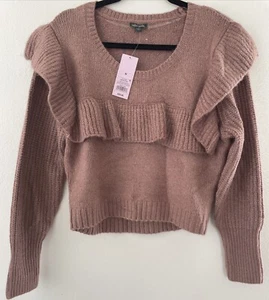 Women's  Crewneck Pullover Sweater Top Shirt Long Sleeve Wild Fable Size Medium - Picture 1 of 4