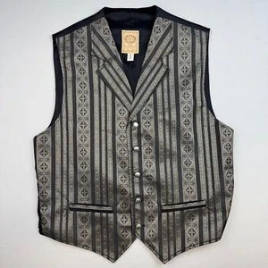 Wah Maker Frontier Clothing Suit Vest Mens Medium Western Classic 575044 Button - Picture 1 of 6