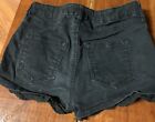 L.O.G.G. Girls' Black Summer Shorts, Size 10-11 Y Bottom Of Legs Have Lace
