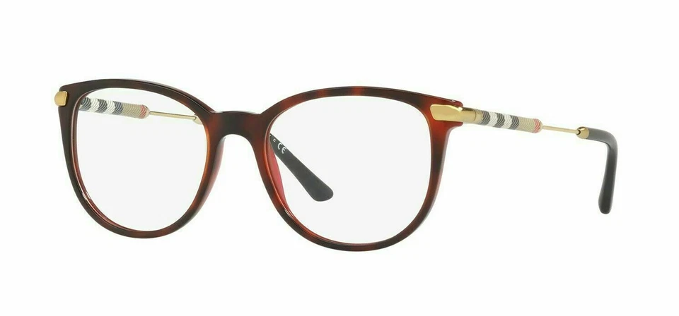Burberry BE 2255Q 3657 Havana Bordeaux Plastic Frame Square Women's Eyeglasses, 51mm