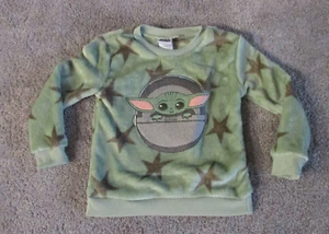 Star Wars Toddler Pullover Shirt Mandalorian Grogu Baby Yoda Soft Fleece, 4T VGC - Picture 1 of 9
