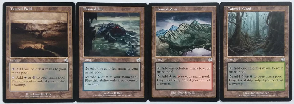 Magic Torment TAINTED FIELD ISLE PEAK WOOD All 4, 1 of each LP Free Shipping! - Image 1 of 1