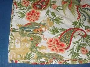 Williams Sonoma NEUMOND PHOENIX DRACHE 70 X 90" TISCHDECKE BLUMEN BAUMWOLLE INDIEN - Bild 1 von 6
