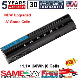 E6420 M5Y0X T54FJ 60Wh Battery For Dell Latitude E5420 E6430 E6520 E6530 8858X - Picture 1 of 10