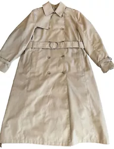 Lord&Taylor Women’s Khaki Classic Double Breasted Belted Trench Coat - Picture 1 of 12