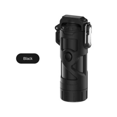 Impermeable Doble Arco Encendedor, Luz Brillante y Pantalla de Potencia, Aventura Exterior Foto 1 de 4