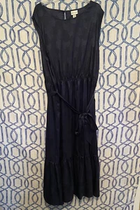 Ava and Viv Womans Plus 4X Formal Maxi Dress Navy Blue Belted Sleeveless - Picture 1 of 10