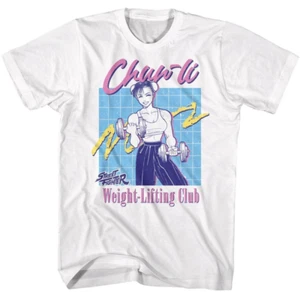 Street Fighter Chun-Li Weight-Lifting Club Men's T Shirt - Picture 1 of 3