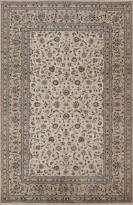 Vintage Ardakan 8x11 Ivory Handmade Area Rug Traditional All-over Pattern - Picture 1 of 12