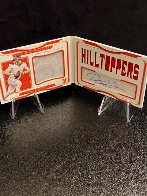 2022 Panini National Treasures Bailey Zappe no.SB-BZA RPA Booklet /49 - Image 1 of 4