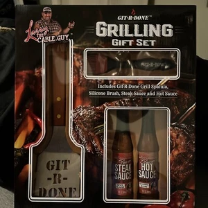 NEW SEALED! 2022 GIT-R-DONE Grilling gift set! Larry the Cable Guy 4 PCS RARE - Picture 1 of 6