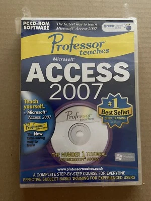 Professor Teaches Microsoft Access 2007 [NUEVO/SELLADO] - PC CD-ROM Foto 1 de 2