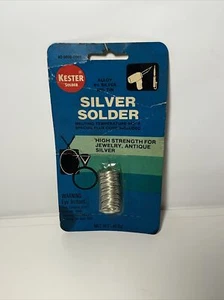 Vintage Silver Solder By Kester Solder .46oz. High Strength For Jewelry NOS - Picture 1 of 7