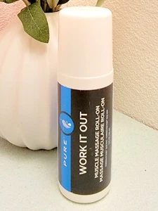 Melaleuca Pure Work it Out Blue Heat Muscle Massage Roll-On 3 FL OZ. / 90mL New - Picture 1 of 2